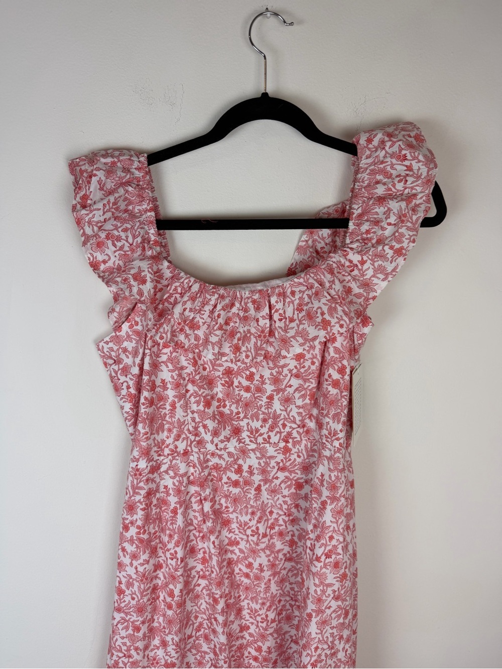 NWT Tuckernuck Pink City Prints Nina Midi Dress in Lolita Pink Cotton Size L - Picture 4 of 10